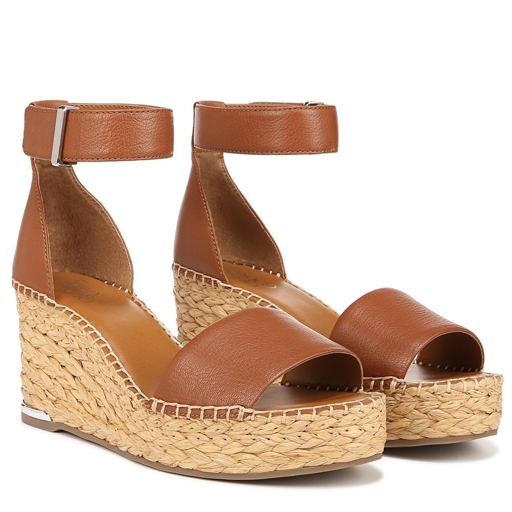 Franco Sarto Clemens Raffia Espadrille Wedge Sandal | WIDE WIDTH